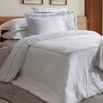 Colcha 300 Fios Capadocia Kacyumara  Branco/Cinza