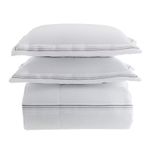 Colcha 300 Fios Capadocia Kacyumara  Branco/Cinza