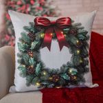 Almofada com Led 43x43cm Natalina
