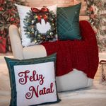 Almofada com Led 43x43cm Natalina