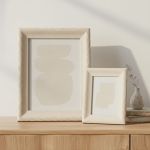 Porta Retrato Poliestireno Off White