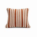 Almofada Listrada Monaco Kacyumara Off White e Vermelho