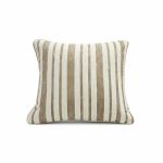 Almofada Listrada Monaco Kacyumara Off White e Taupe