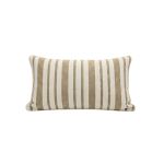 Almofada Listrada Monaco Kacyumara Off White e Taupe