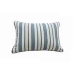 Almofada Listrada Monaco Kacyumara Off White e Azul