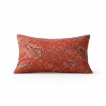 Almofada Windsor Kacyumara Arabesco Vermelho