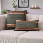 Almofada Windsor Kacyumara Listras Oliva