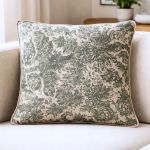 Almofada Estampada Strasbough Kacyumara Verde Musgo