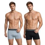 Kit 8 Cuecas Boxer 100% Algodão Lupo