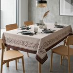 Toalha De Mesa 4 Lugares 160x160cm  Linho Digital Kacyumara Vita