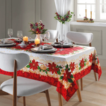 Toalha De Mesa 6 Lugares 140x210cm Natal Dohler Athenas