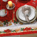 Toalha De Mesa 6 Lugares 140x210cm Natal Dohler Athenas