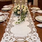 Trilho De Mesa Egito Branco Alexandria