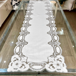 Trilho De Mesa Egito Branco Alexandria