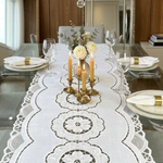 Trilho De Mesa Egito Branco Gizé