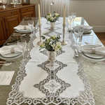 Trilho De Mesa Egito Prata Nilo