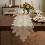Trilho De Mesa Grego Bege