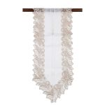 Trilho De Mesa Grego Branco/Bege
