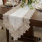 Trilho De Mesa Grego Branco/Bege