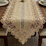 Trilho De Mesa Grego Dourado