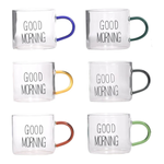 Jogo de 6 Xícaras de Café Good Morning 90ml em Vidro