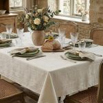 Toalha De Mesa 4 Lugares 150x150cm Champanhe Teka