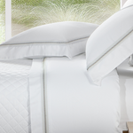 Kit 02 Fronhas 300 Fios 50x70cm Nuance Kacyumara Branco/Verde Degrade