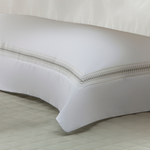 Kit 02 Fronhas 300 Fios 50x70cm Nuance Kacyumara Branco/Verde Degrade