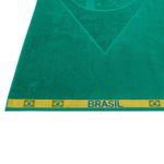 Toalha De Praia 100% Algodão 70x140cm Bandeira Brasil