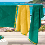 Toalha De Praia 100% Algodão 70x140cm Bandeira Brasil