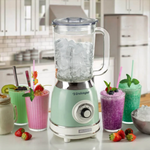 Liquidificador  com Copo de Vidro Vintage Verde 1,5L 1000W Ariete 