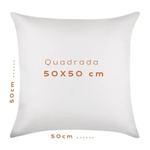 Enchimento para Almofada 50x50cm Fibra Siliconada 350g Hipoalergênico