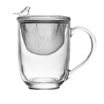 Caneca com Tampa e Filtro Bird 350ml Cristal