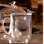 Caneca com Tampa e Filtro Bird 350ml Cristal