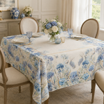 Toalha De Mesa Estampada2 Lugares 74x74cm Hortências Blue