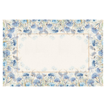Toalha De Mesa Estampada2 Lugares 74x74cm Hortências Blue