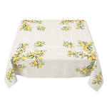 Toalha De Mesa Estampada 2 Lugares 74x74cm Limões Linho