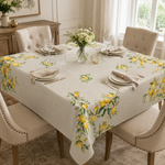 Toalha De Mesa Estampada 2 Lugares 74x74cm Limões Linho