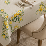 Toalha De Mesa Estampada 2 Lugares 74x74cm Limões Linho