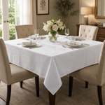 Toalha De Mesa Jacquard Branco