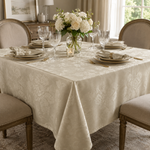 Toalha De Mesa Jacquard Champagne