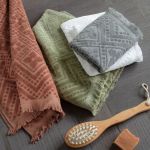 Toalhas 100% Algodão Anis Jacquard Aveludada c/ Franjas Buddemeyer