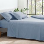 Jogo De Cama 300 Fios Satinée Kacyumara Blue Jeans