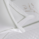 Jogo De Cama 300 Fios Bordado Nuance Kacyumara Branco/Verde Degrade