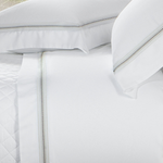 Jogo De Cama 300 Fios Bordado Nuance Kacyumara Branco/Verde Degrade