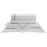 Jogo De Cama 300 Fios Bordado Nuance Kacyumara Branco/Verde Degrade