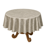 Toalha De Mesa 4 Lugares 120x180cm Rudder Brasão Bege