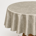 Toalha De Mesa 4 Lugares 120x180cm Rudder Brasão Bege