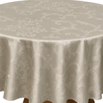 Toalha De Mesa 4 Lugares 120x180cm Rudder Brasão Bege
