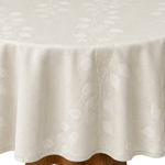 Toalha De Mesa 2 Lugares 85x85cm Rudder Folhas Off White